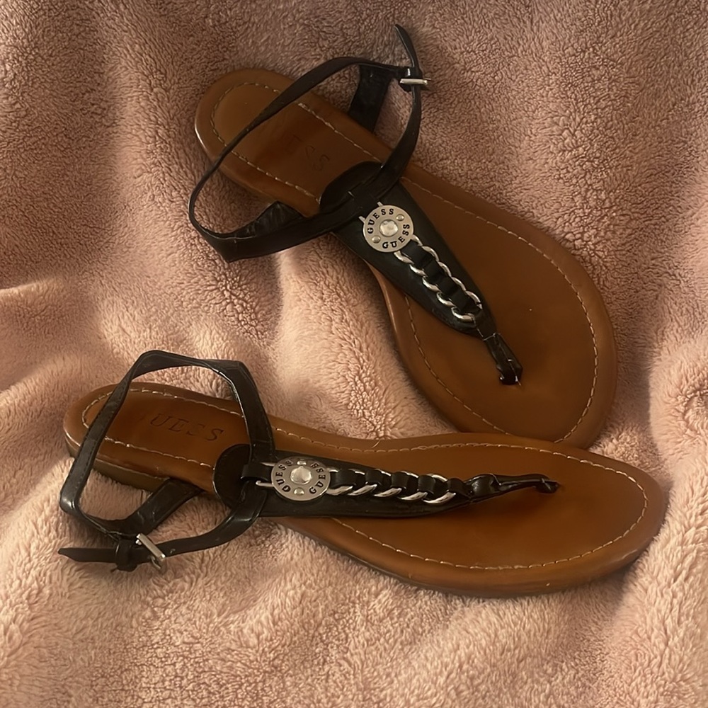 Guess black thing sandal 7M - Picture 4 of 6